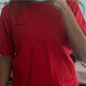 Champion red tee